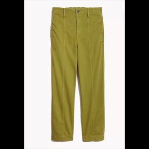 Madewell Seamed Pull-On Tapered Pants Small